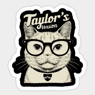 taylors cat version Sticker